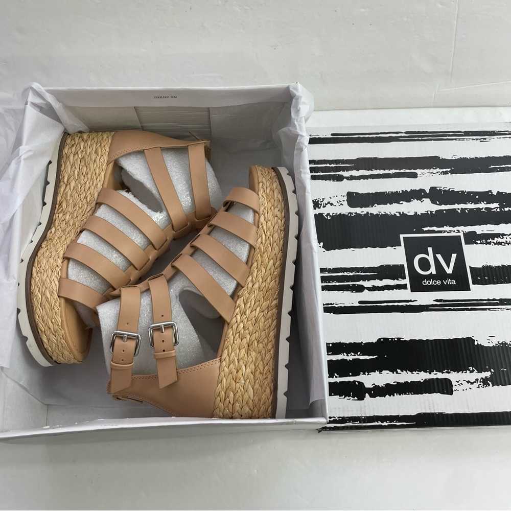 DV‎ by Dolce Vita Breva Caged Platform Fisherman Espadrille Sandals - Picture 3 of 13